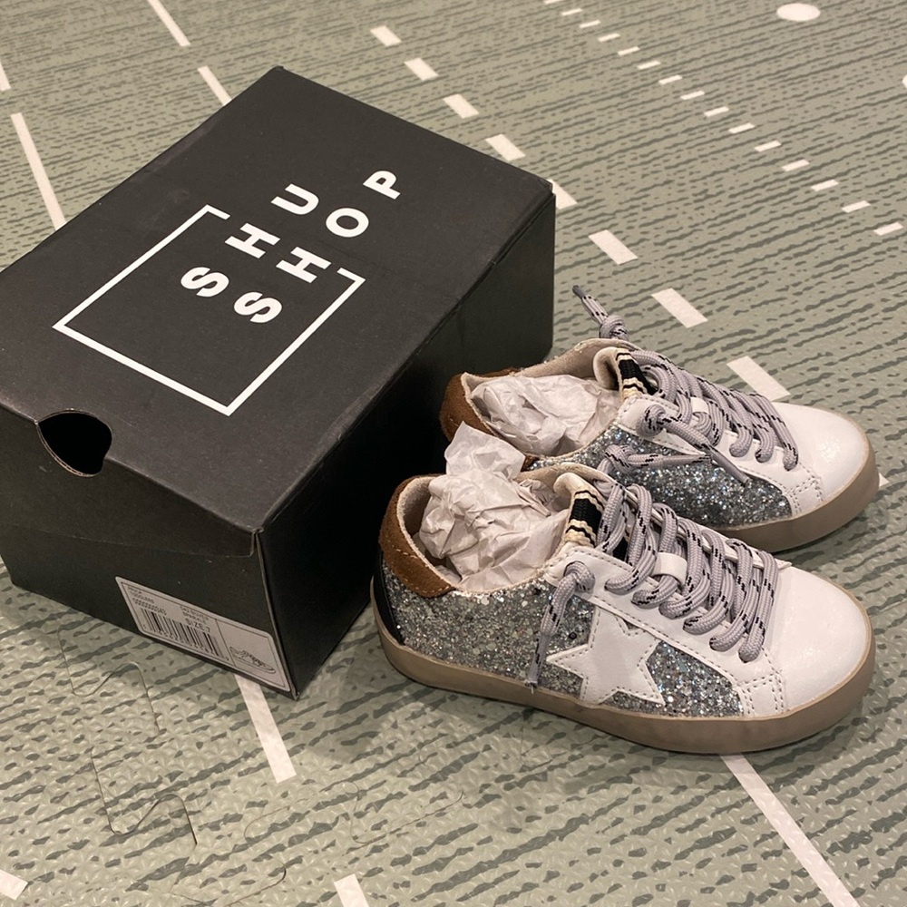 ShuShop | Paula Toddler Sneaks in Silver Sparkle